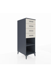 Kronos Dolap Tek Raflı 4 Çekmeceli 44x59x134 Antrasit-Aytaşı