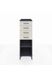 Kronos Dolap Tek Raflı 4 Çekmeceli 44x59x134 Antrasit-Aytaşı