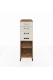 Kronos Dolap Tek Raflı 4 Çekmeceli 44x59x134 Çam-Aytaşı