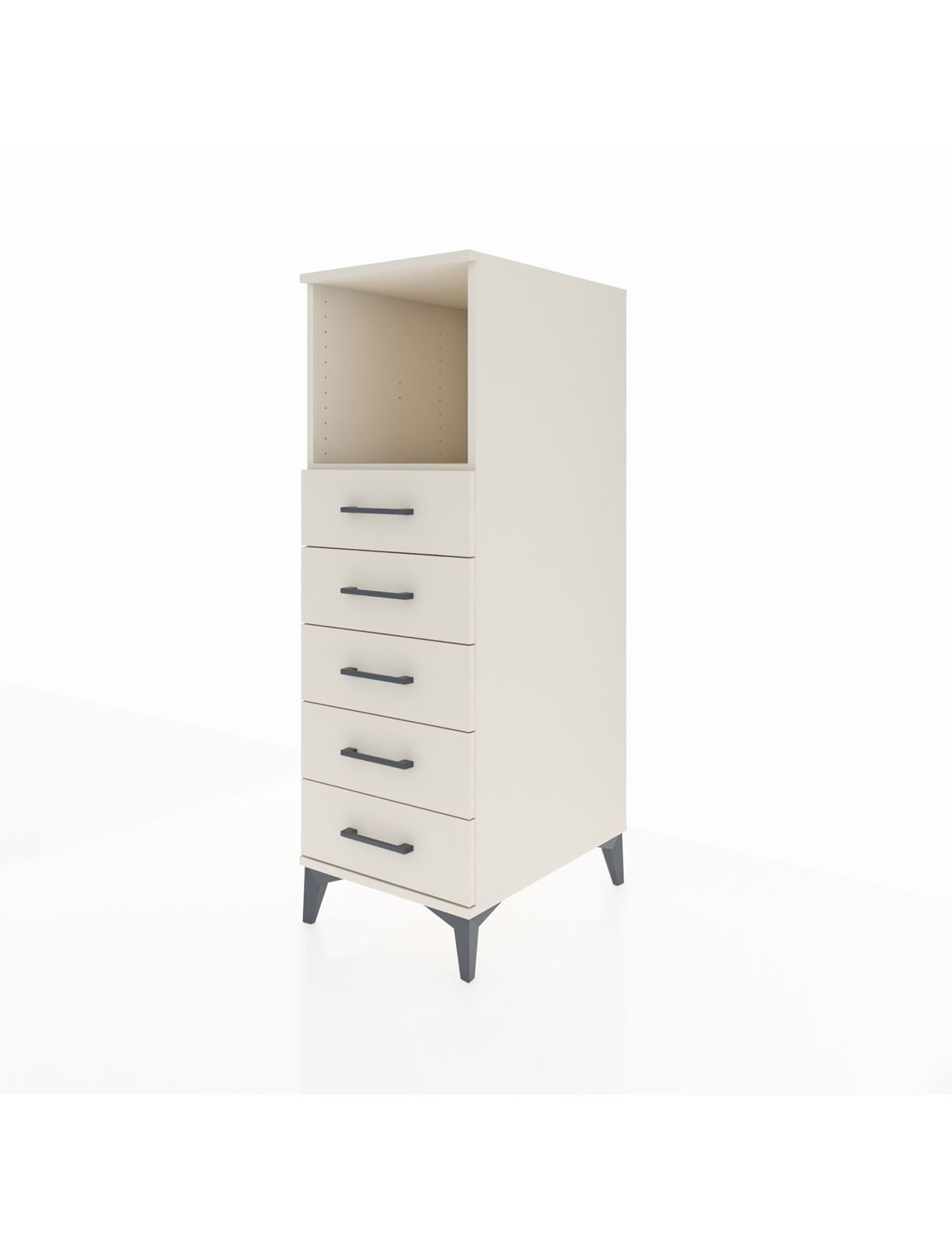 Kronos Dolap Tek Raflı 5 Çekmeceli 44x59x134 - S82M125V1C