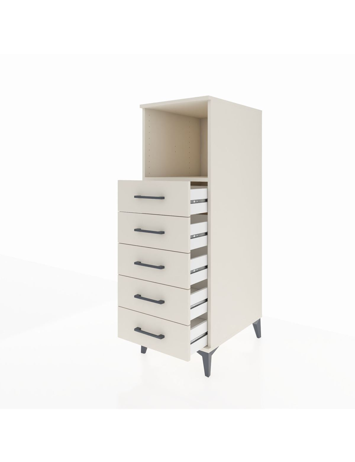 Kronos Dolap Tek Raflı 5 Çekmeceli 44x59x134 - S82M125V1C
