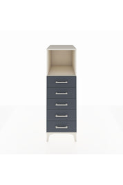 Kronos Dolap Tek Raflı 5 Çekmeceli 44x59x134 Aytaşı-Antrasit