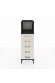 Kronos Dolap Tek Raflı 5 Çekmeceli 44x59x134 Antrasit-Aytaşı