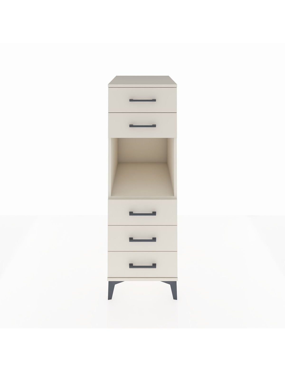 Kronos Dolap Tek Raflı 5 Çekmeceli 44x59x134 Aytaşı-Aytaşı