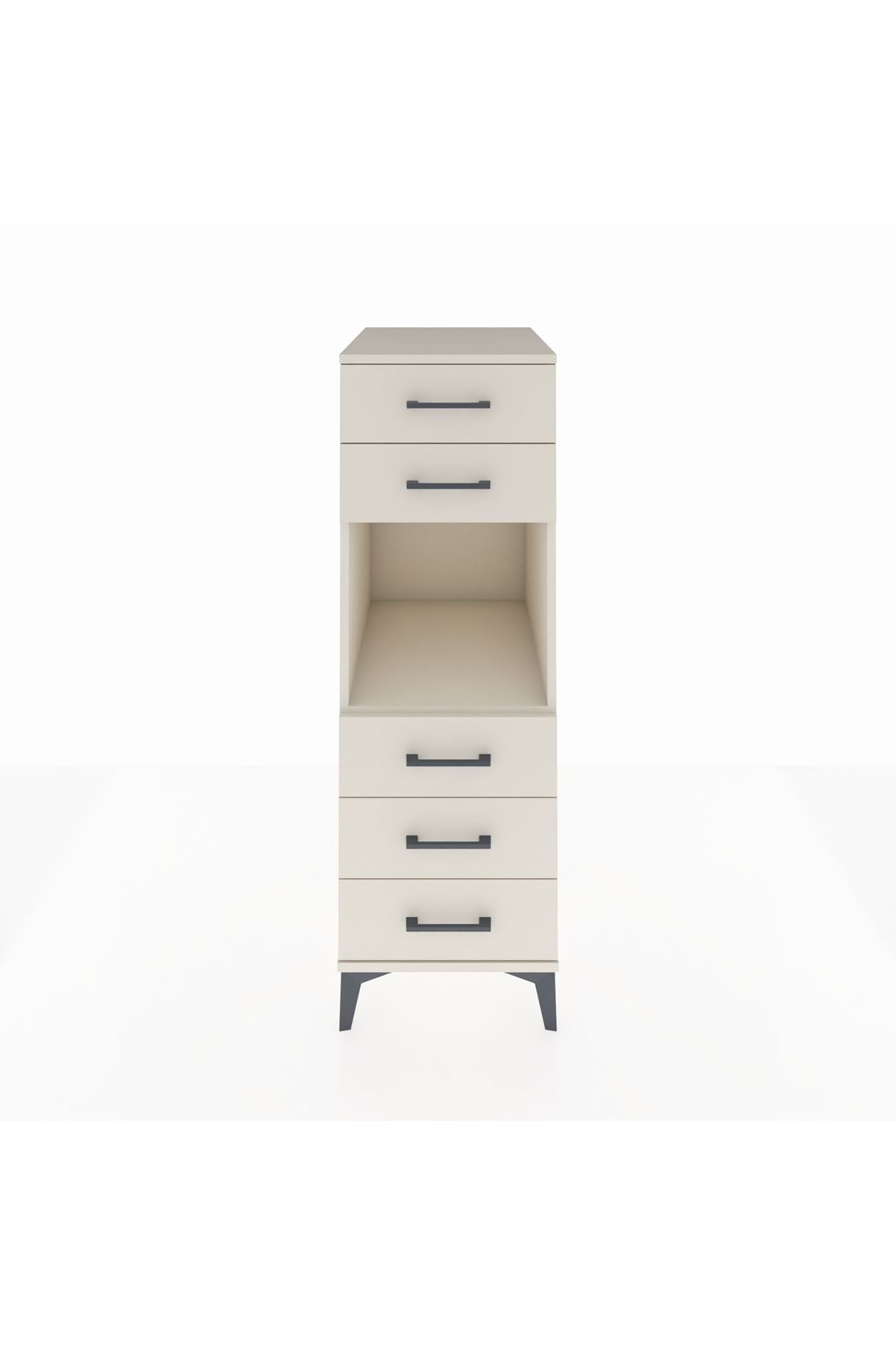 Kronos Dolap Tek Raflı 5 Çekmeceli 44x59x134 Aytaşı-Aytaşı