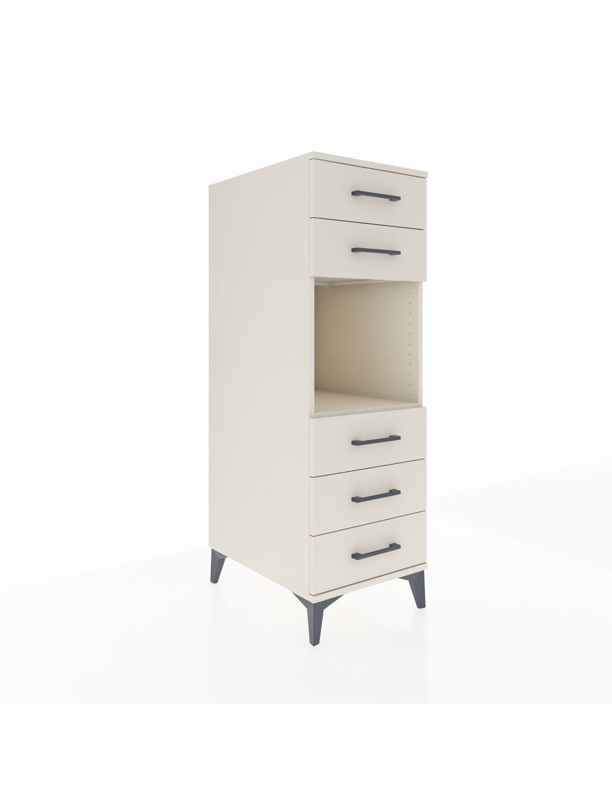 Kronos Dolap Tek Raflı 5 Çekmeceli 44x59x134 Aytaşı-Aytaşı