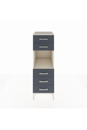 Kronos Dolap Tek Raflı 5 Çekmeceli 44x59x134 Aytaşı-Antrasit