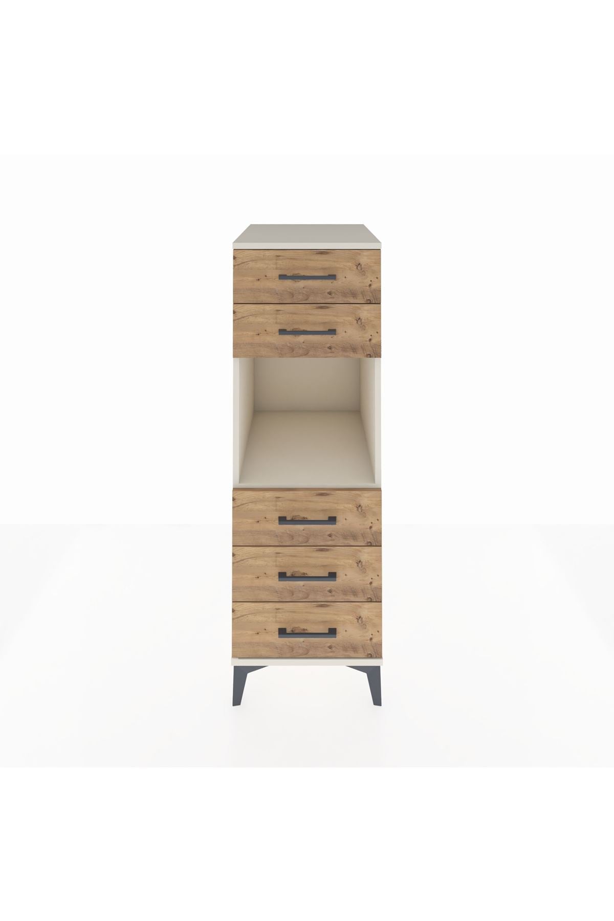 Kronos Dolap Tek Raflı 5 Çekmeceli 44x59x134 Aytaşı-Çam