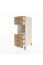 Kronos Dolap Tek Raflı 5 Çekmeceli 44x59x134 Aytaşı-Çam