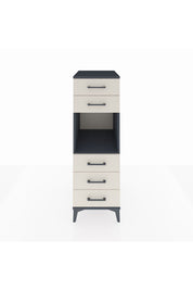 Kronos Dolap Tek Raflı 5 Çekmeceli 44x59x134 Antrasit-Aytaşı