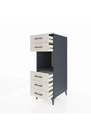 Kronos Dolap Tek Raflı 5 Çekmeceli 44x59x134 Antrasit-Aytaşı