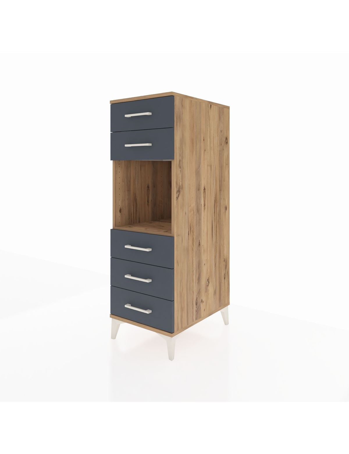 Kronos Dolap Tek Raflı 5 Çekmeceli 44x59x134 - S82M126V8C
