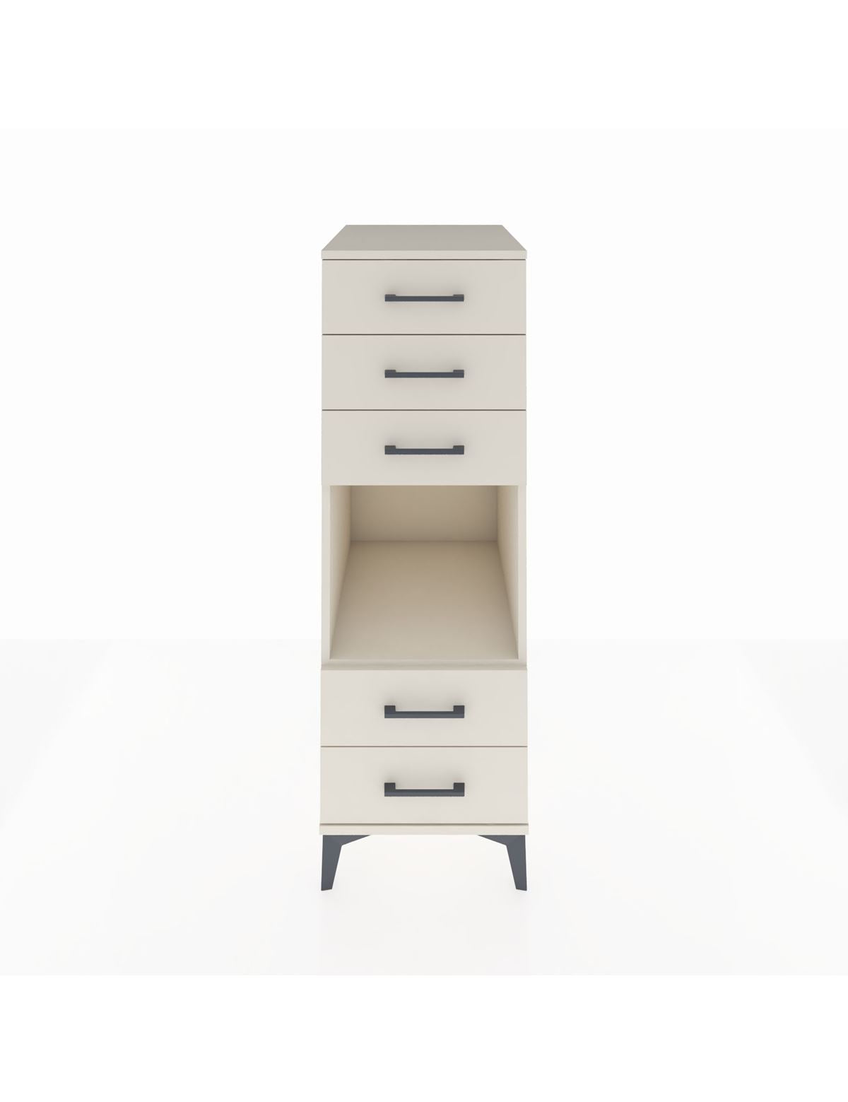 Kronos Dolap Tek Raflı 5 Çekmeceli 44x59x134 Aytaşı-Aytaşı