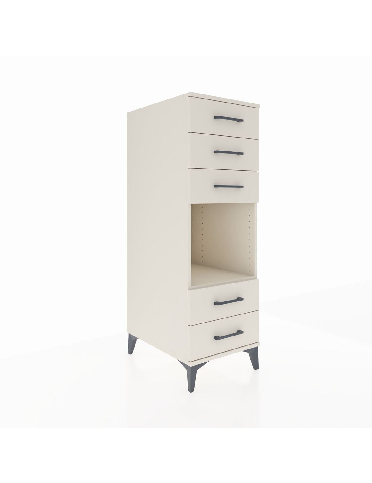 Kronos Dolap Tek Raflı 5 Çekmeceli 44x59x134 Aytaşı-Aytaşı