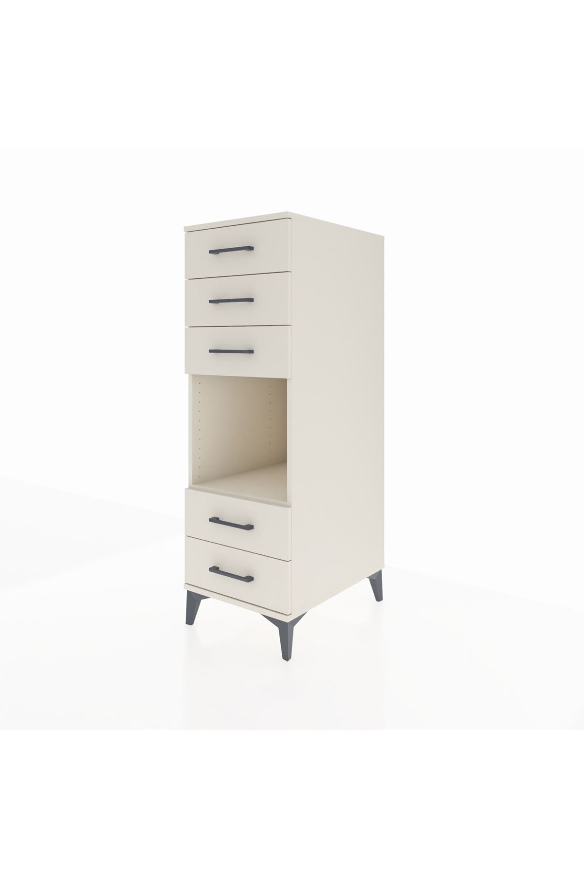 Kronos Dolap Tek Raflı 5 Çekmeceli 44x59x134 Aytaşı-Aytaşı