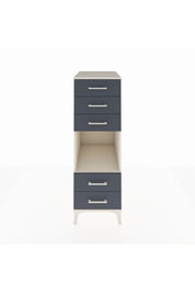 Kronos Dolap Tek Raflı 5 Çekmeceli 44x59x134 Aytaşı-Antrasit