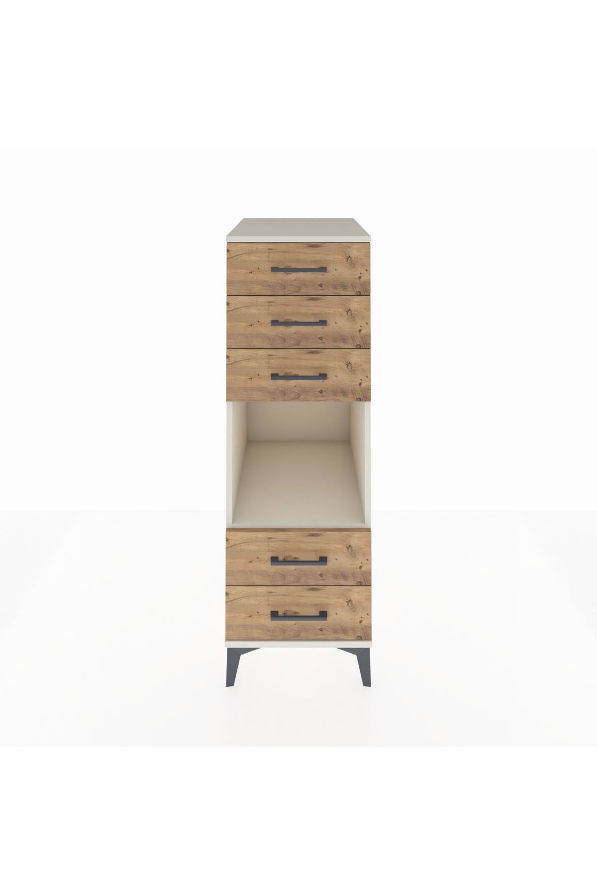 Kronos Dolap Tek Raflı 5 Çekmeceli 44x59x134 Aytaşı-Çam