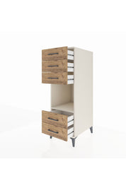 Kronos Dolap Tek Raflı 5 Çekmeceli 44x59x134 Aytaşı-Çam