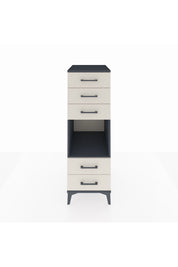 Kronos Dolap Tek Raflı 5 Çekmeceli 44x59x134 Antrasit-Aytaşı