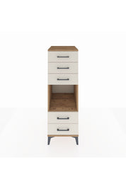 Kronos Dolap Tek Raflı 5 Çekmeceli 44x59x134 Çam-Aytaşı