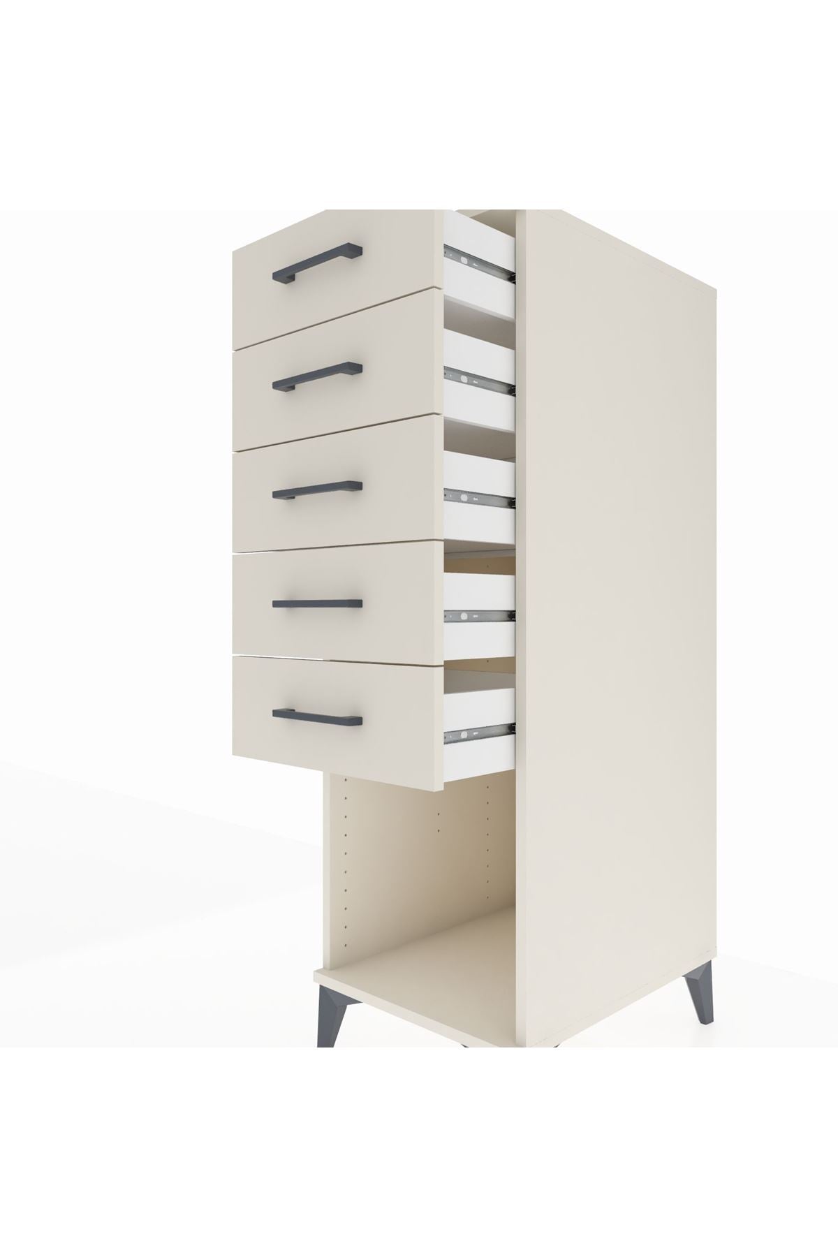 Kronos Dolap 5 Çekmeceli 44x59x134 Aytaşı-Aytaşı