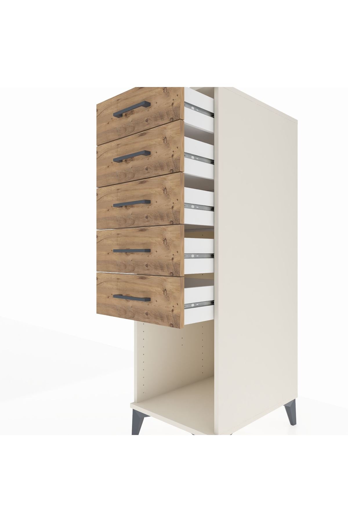 Kronos Dolap 5 Çekmeceli 44x59x134 Aytaşı-Çam