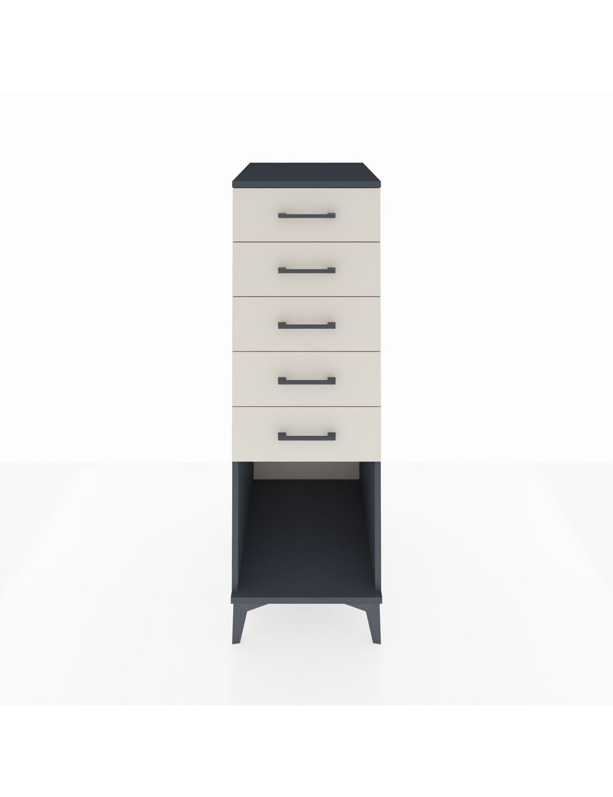 Kronos Dolap 5 Çekmeceli 44x59x134 Antrasit-Aytaşı