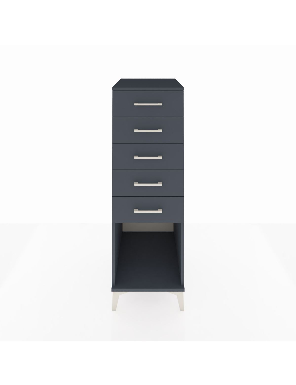 Kronos Dolap 5 Çekmeceli 44x59x134 Antrasit-Antrasit