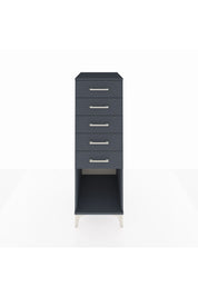 Kronos Dolap 5 Çekmeceli 44x59x134 Antrasit-Antrasit