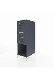 Kronos Dolap 5 Çekmeceli 44x59x134 Antrasit-Antrasit
