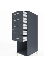 Kronos Dolap 5 Çekmeceli 44x59x134 Antrasit-Antrasit