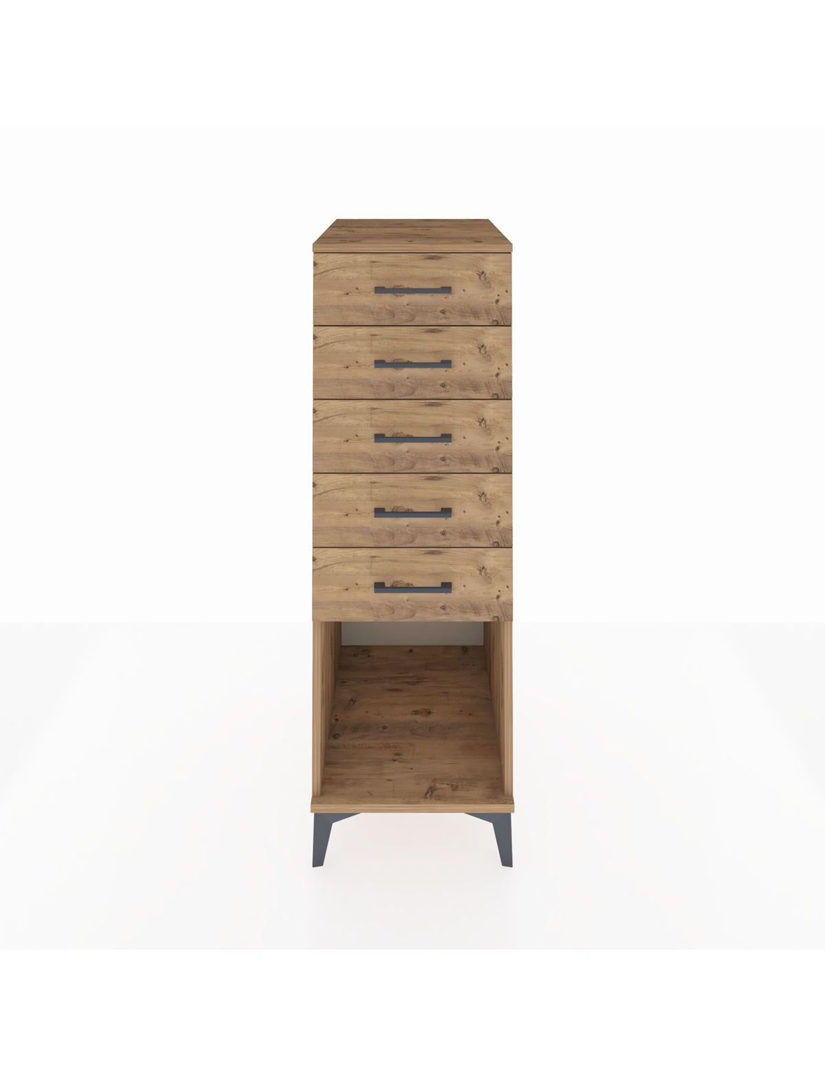 Kronos Dolap 5 Çekmeceli 44x59x134 Çam-Çam