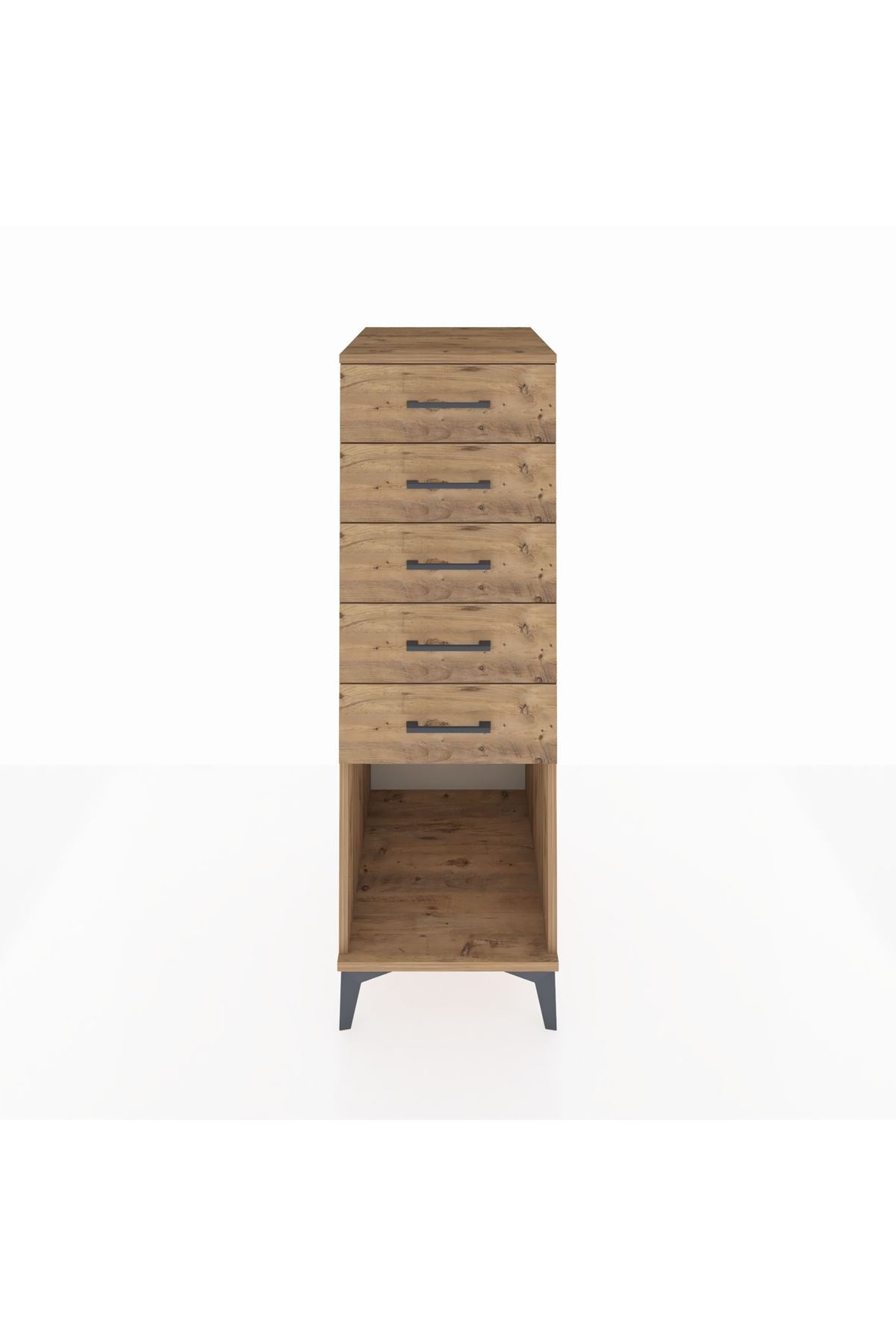 Kronos Dolap 5 Çekmeceli 44x59x134 Çam-Çam