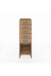 Kronos Dolap 5 Çekmeceli 44x59x134 Çam-Çam