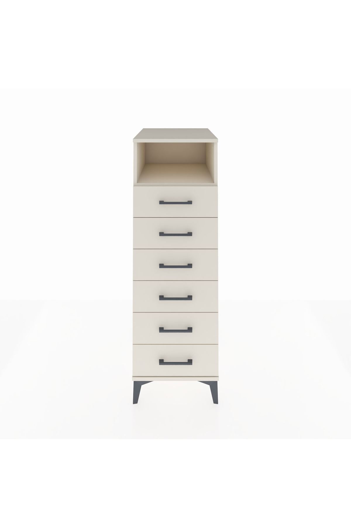 Kronos Dolap Tek Raflı 6 Çekmeceli 44x59x134 Aytaşı-Aytaşı