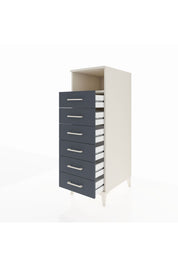 Kronos Dolap Tek Raflı 6 Çekmeceli 44x59x134 Aytaşı-Antrasit