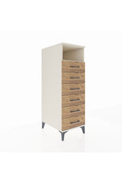 Kronos Dolap Tek Raflı 6 Çekmeceli 44x59x134 Aytaşı-Çam