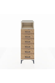 Kronos Dolap Tek Raflı 6 Çekmeceli 44x59x134 Aytaşı-Çam