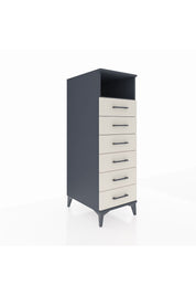 Kronos Dolap Tek Raflı 6 Çekmeceli 44x59x134 Antrasit-Aytaşı