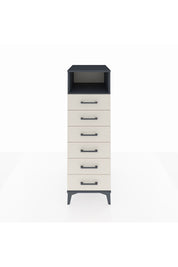 Kronos Dolap Tek Raflı 6 Çekmeceli 44x59x134 Antrasit-Aytaşı