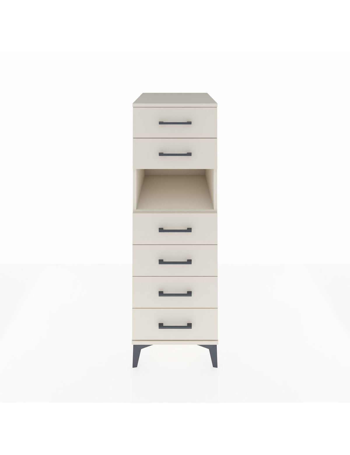 Kronos Dolap Tek Raflı 6 Çekmeceli 44x59x134 Aytaşı-Aytaşı