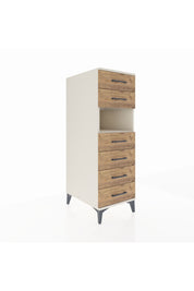 Kronos Dolap Tek Raflı 6 Çekmeceli 44x59x134 Aytaşı-Çam