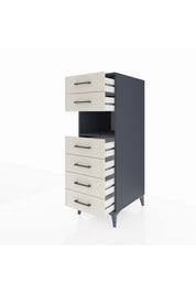 Kronos Dolap Tek Raflı 6 Çekmeceli 44x59x134 Antrasit-Aytaşı