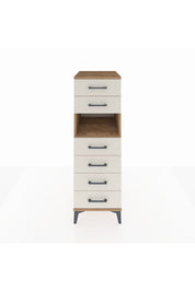 Kronos Dolap Tek Raflı 6 Çekmeceli 44x59x134 Çam-Aytaşı