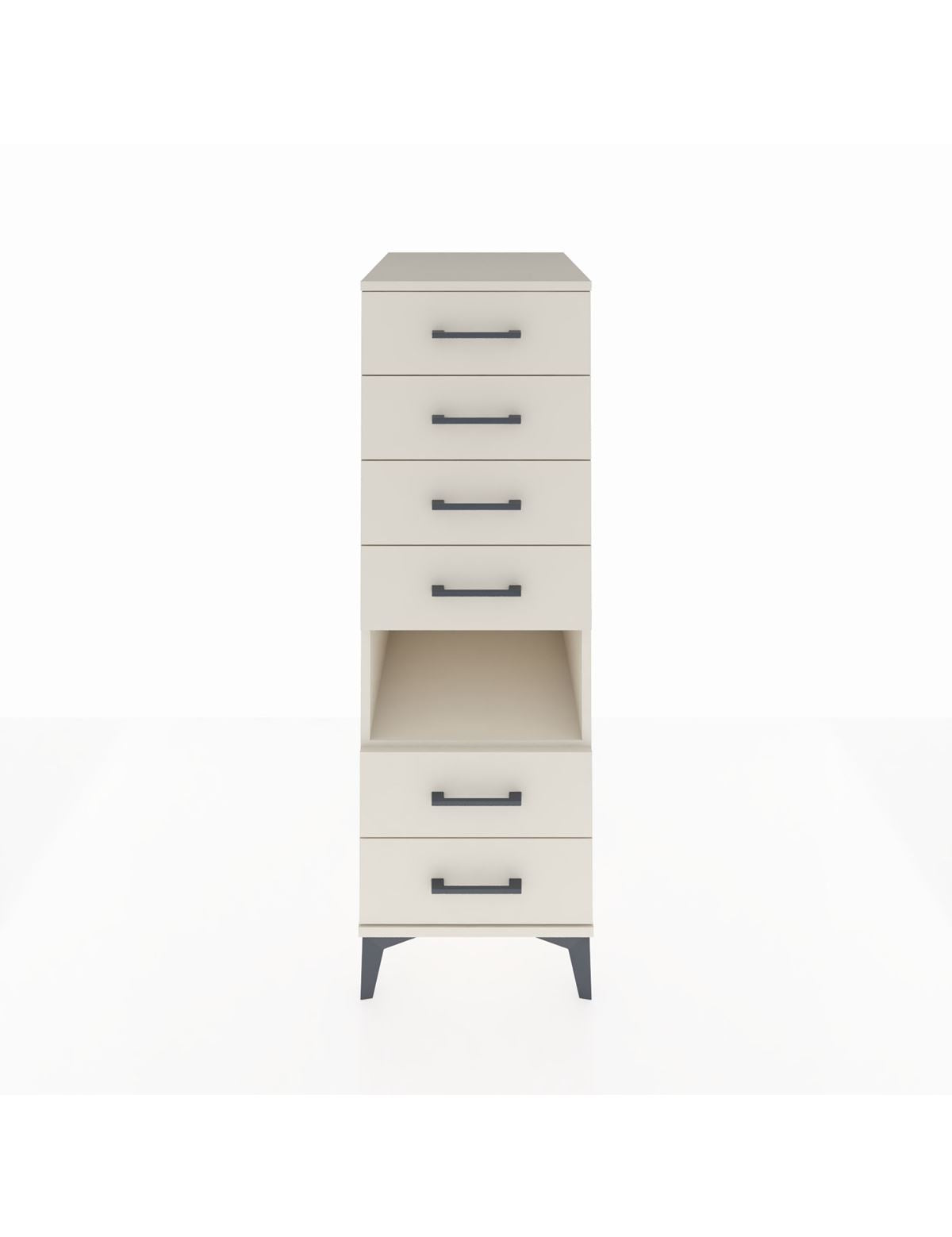 Kronos Dolap Tek Raflı 6 Çekmeceli 44x59x134 Aytaşı-Aytaşı