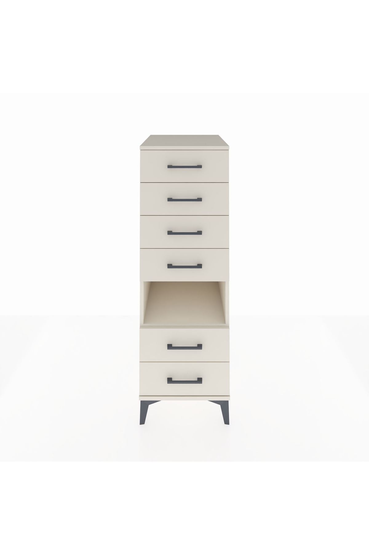 Kronos Dolap Tek Raflı 6 Çekmeceli 44x59x134 Aytaşı-Aytaşı