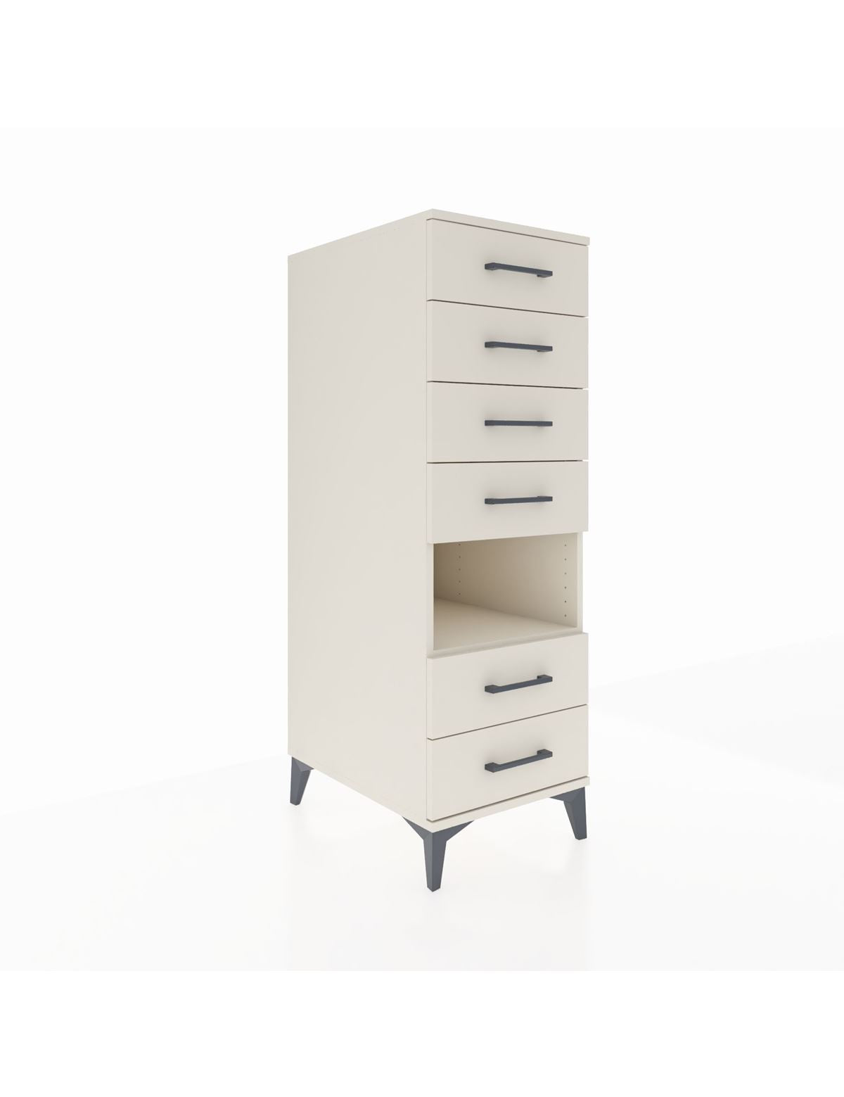 Kronos Dolap Tek Raflı 6 Çekmeceli 44x59x134 Aytaşı-Aytaşı