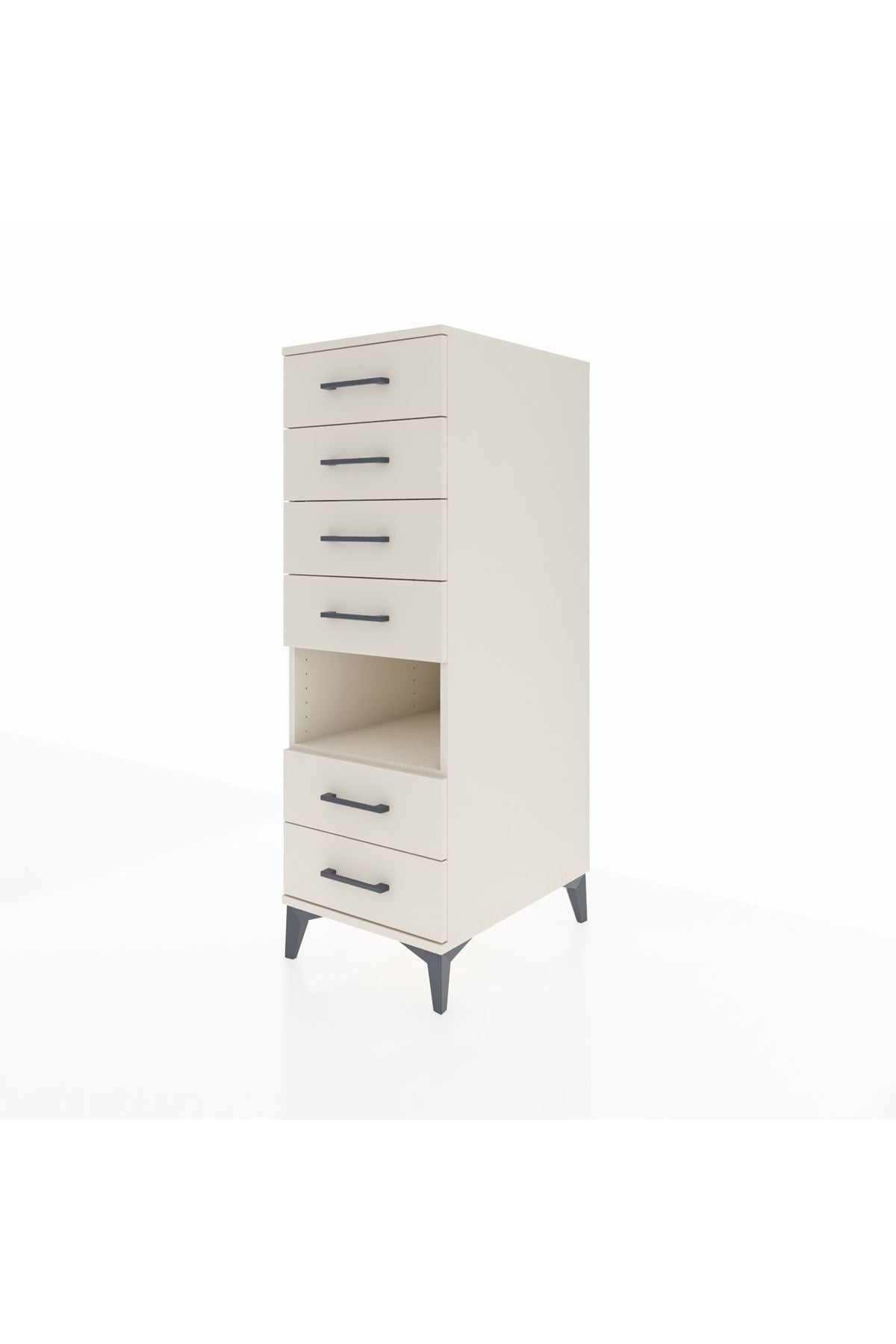 Kronos Dolap Tek Raflı 6 Çekmeceli 44x59x134 Aytaşı-Aytaşı