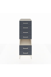 Kronos Dolap Tek Raflı 6 Çekmeceli 44x59x134 Aytaşı-Antrasit