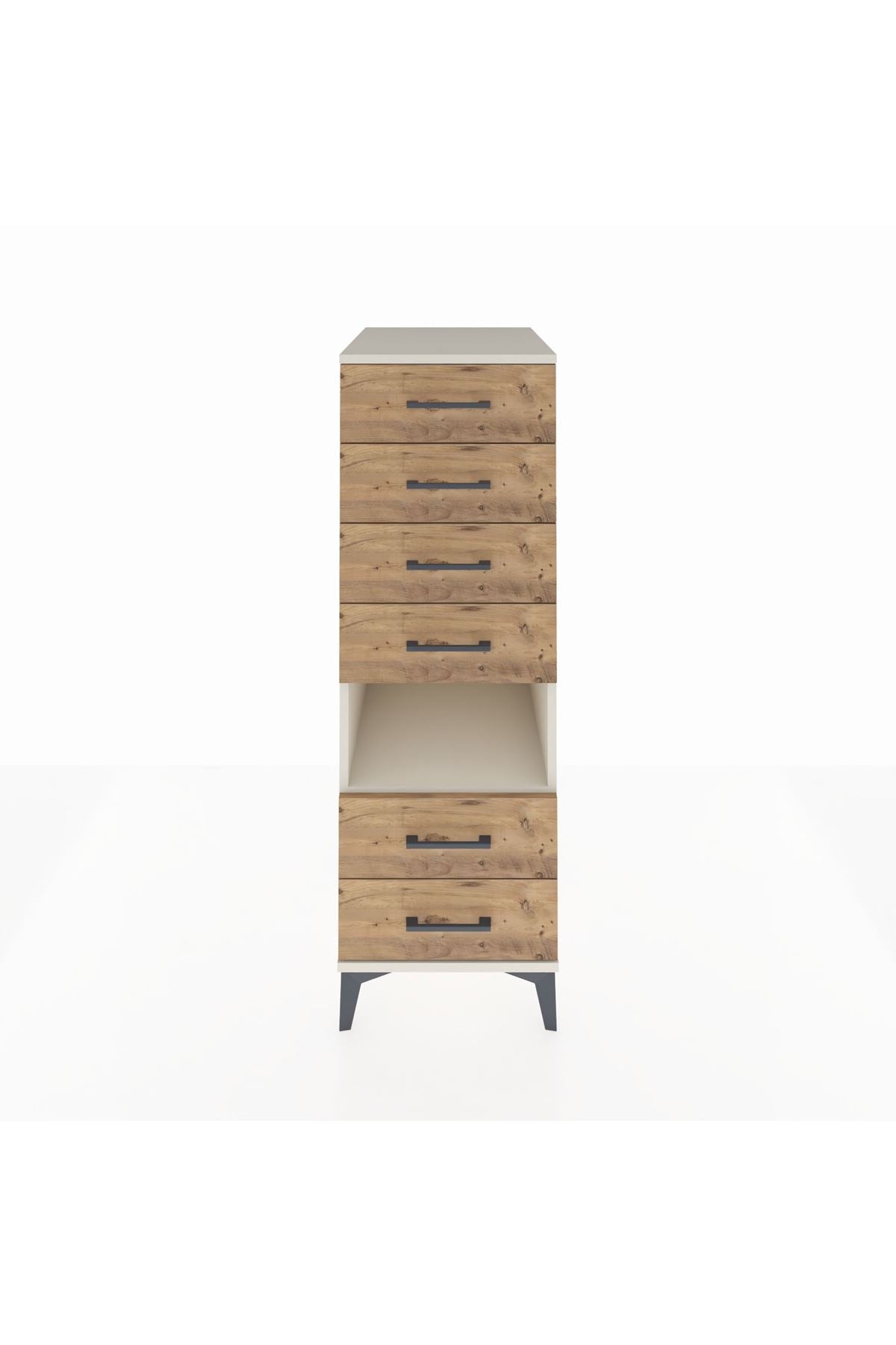 Kronos Dolap Tek Raflı 6 Çekmeceli 44x59x134 Aytaşı-Çam